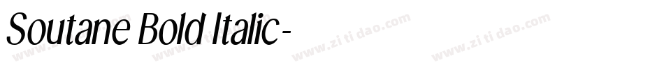 Soutane Bold Italic字体转换